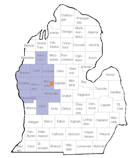 Counties covered